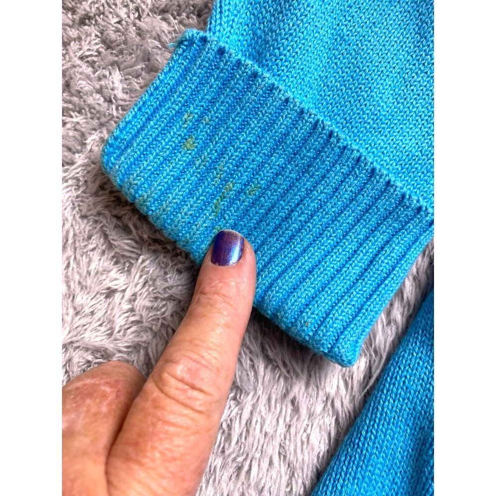 Pendleton Sweater Womens Small Blue Button Front … - image 6